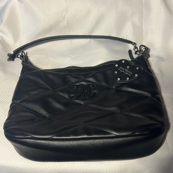Juicy Couture Faux Leather Purse AS-IS needs new Shoulder Strap Upcycle - Picture 1 of 5